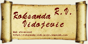 Roksanda Vidojević vizit kartica